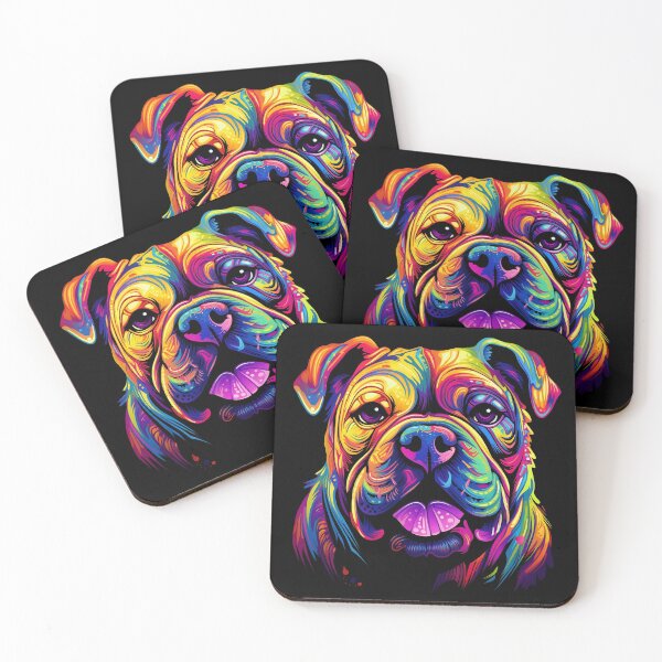 Item preview, Psychedelic Angry Bulldog: Fierce Fury designed and sold by PsyCloth.
