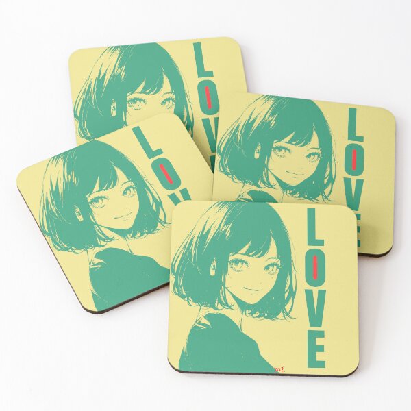 Item preview, Love Anime Girl (green) / RoYuMi designed and sold by royumi.
