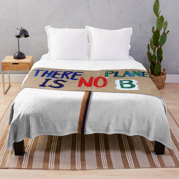 Item preview, There is no planet B, protest banner. designed and sold by EdgyEdgeArt.