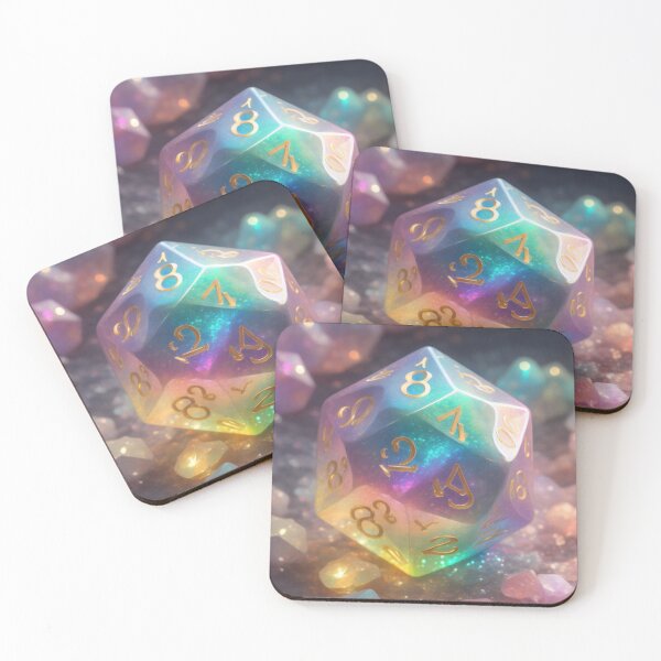 Item preview, Pastel rainbow d20 designed and sold by Snorter.