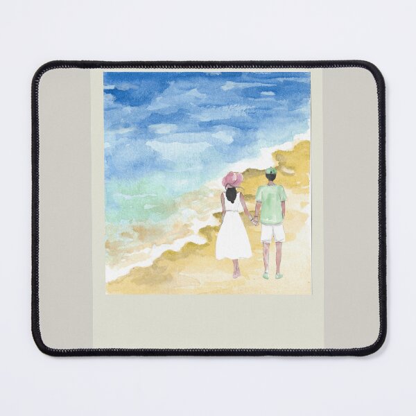 Item preview, Couple Walking on The Beach designed and sold by catiebird95.