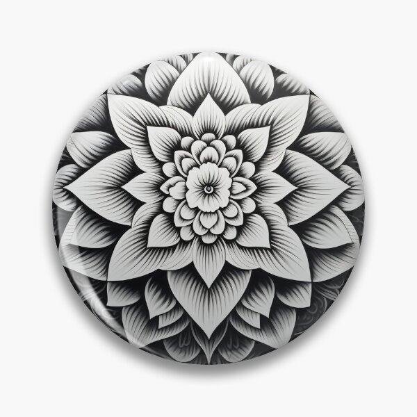 Item preview, Black and white mandala designed and sold by Beyond The Veil.