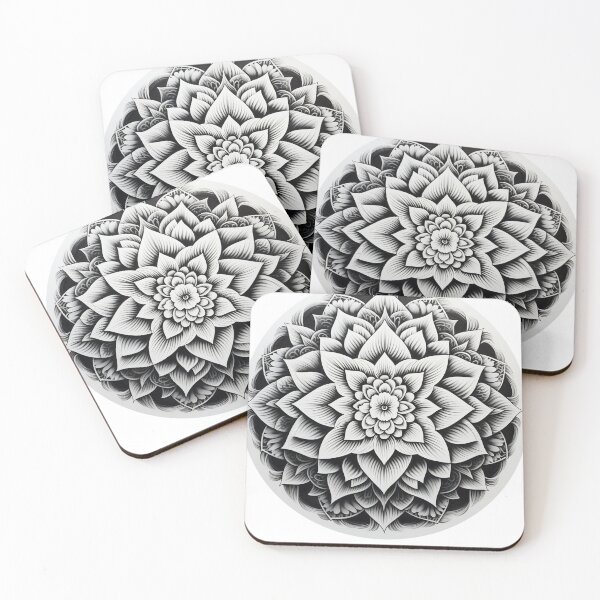 Item preview, Black and white mandala designed and sold by Beyond The Veil.
