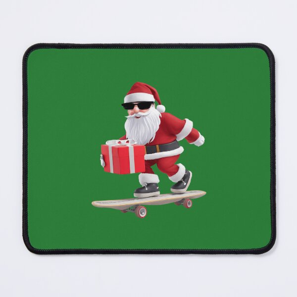 Item preview, Skating Santa Claus Christmas skateboard boarding skate park designed and sold by w1ckerman.