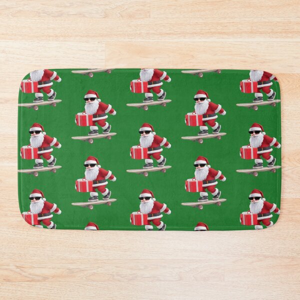 Item preview, Skating Santa Claus Christmas skateboard boarding skate park designed and sold by w1ckerman.