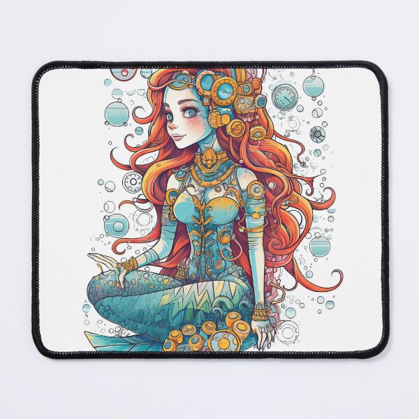 Item preview, TechnoMermaid - FutureTech Cyborg With Clever Scales for Water-Loving Squads designed and sold by DooodleGod.