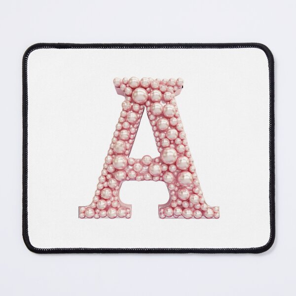 Item preview, Pink Pearl Girly Letter 'A' Sticker - Decorate with Elegance designed and sold by ZedOhEe.