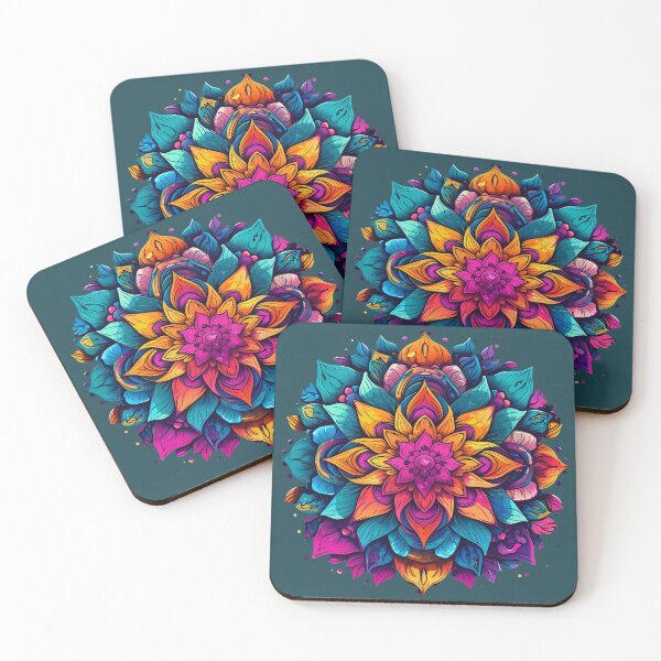 Item preview, colourful mandala designed and sold by Beyond The Veil.