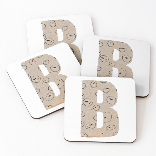 Item preview, Capital letter B cut out paper alphabet designed and sold by Yana Mustafina | Boho Soulful Designs.