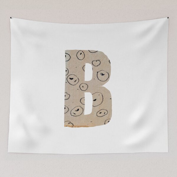 Item preview, Capital letter B cut out paper alphabet designed and sold by Yana Mustafina | Boho Soulful Designs.