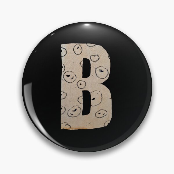 Item preview, Capital letter B cut out paper alphabet black designed and sold by Yana Mustafina | Boho Soulful Designs.