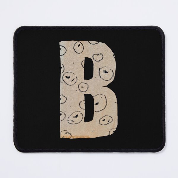 Item preview, Capital letter B cut out paper alphabet black designed and sold by Yana Mustafina | Boho Soulful Designs.