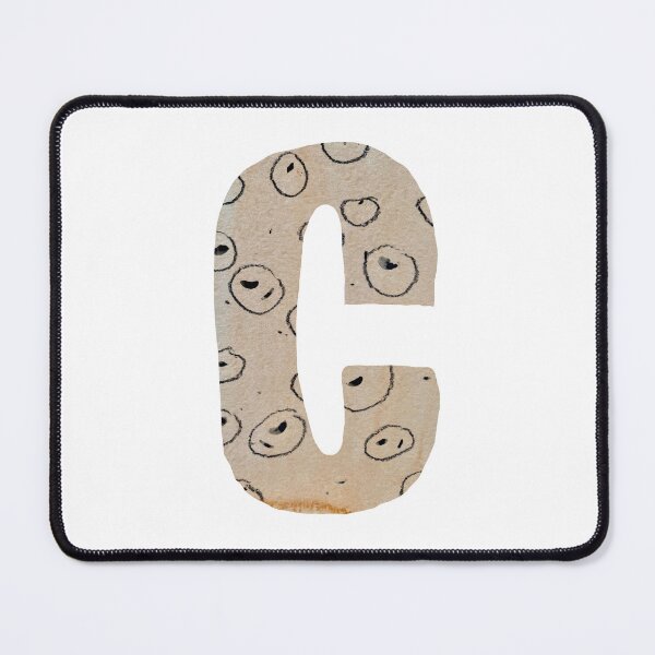 Item preview, Capital letter C cut out paper alphabet designed and sold by Yana Mustafina | Boho Soulful Designs.