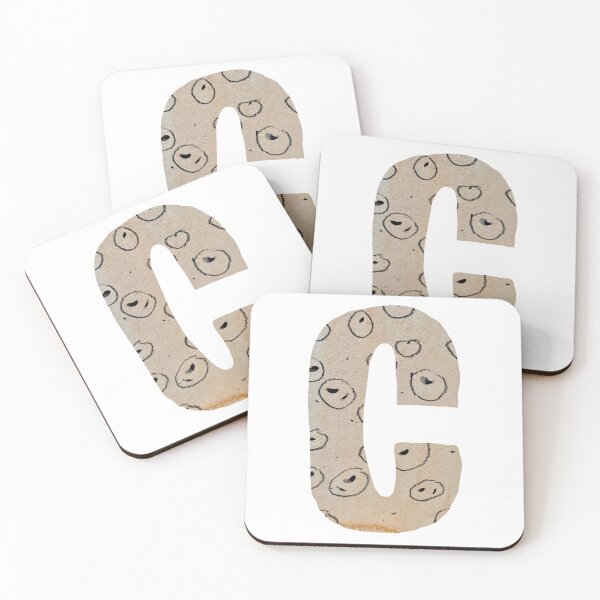Item preview, Capital letter C cut out paper alphabet designed and sold by Yana Mustafina | Boho Soulful Designs.