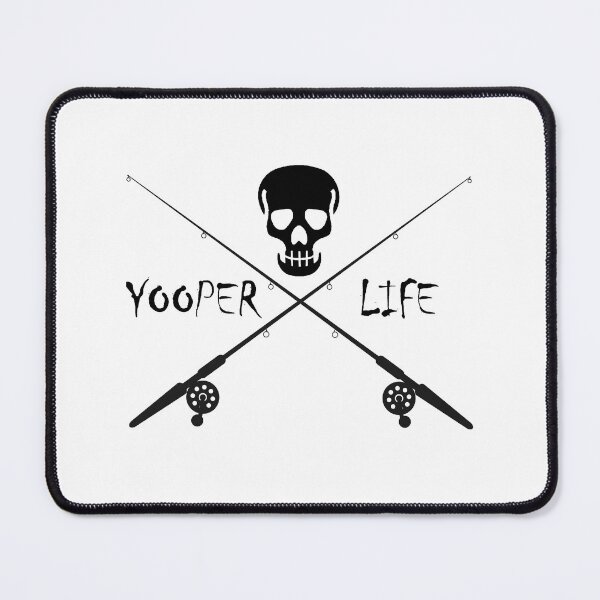 Item preview, Yooper Life Skull & Fishing Poles designed and sold by TheYooperLife.