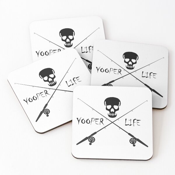 Item preview, Yooper Life Skull & Fishing Poles designed and sold by TheYooperLife.