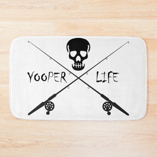 Item preview, Yooper Life Skull & Fishing Poles designed and sold by TheYooperLife.