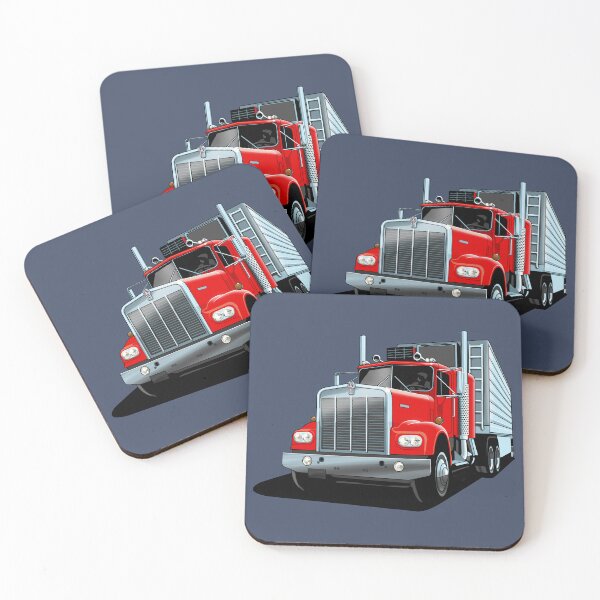 Artikelvorschau, 1976er Kenworth W900A in Rot entworfen und verkauft von candc-retro.