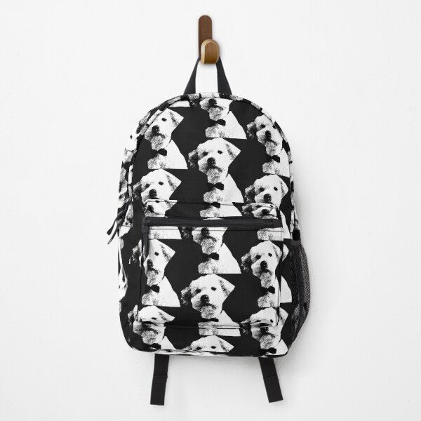 Item preview, Little dog with bow in black and white designed and sold by Memories-in-Pet.
