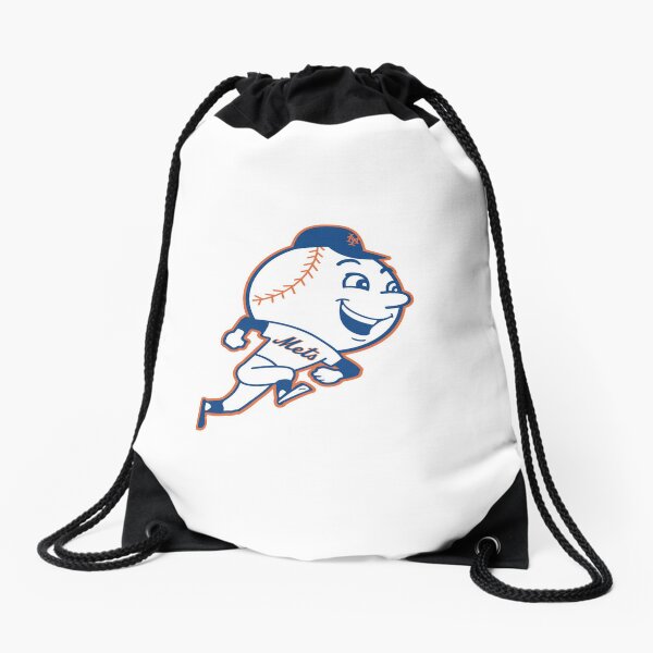 New York Mets MLB Big Stripe Zipper Drawstring Backpack