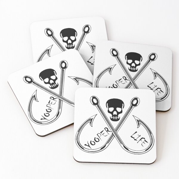 Item preview, Yooper Life Skull & Hooks designed and sold by TheYooperLife.