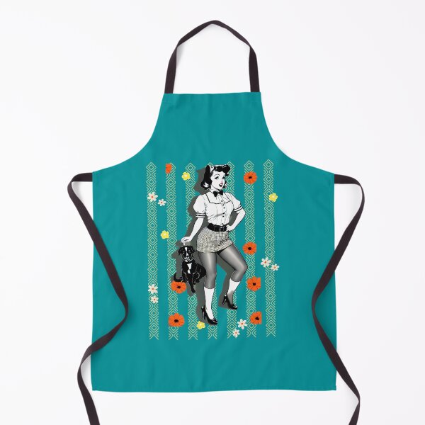 Item preview, PINUP GIRL AND DOG - Funny Pinup Girl by CallisC Arts designed and sold by CallisC-Arts.