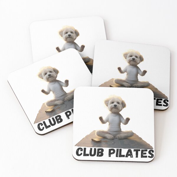 Item preview,  Club Pilates dog on a mat  designed and sold by Socool101.