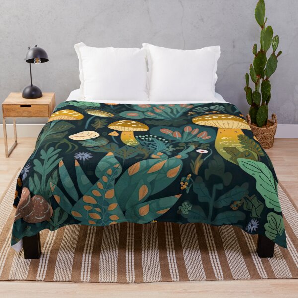 Item preview, Aesthetic Mushrooms and Plants Background designed and sold by TheFullFantasy.