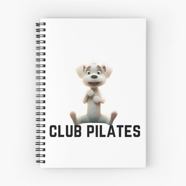 Item preview,  Club Pilates white dog on mat  designed and sold by Socool101.