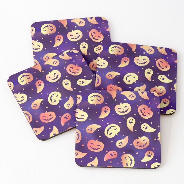 Item preview, Happy Halloween Funny Pattern with Pumpkins and Ghosts designed and sold by UniQueensShop.