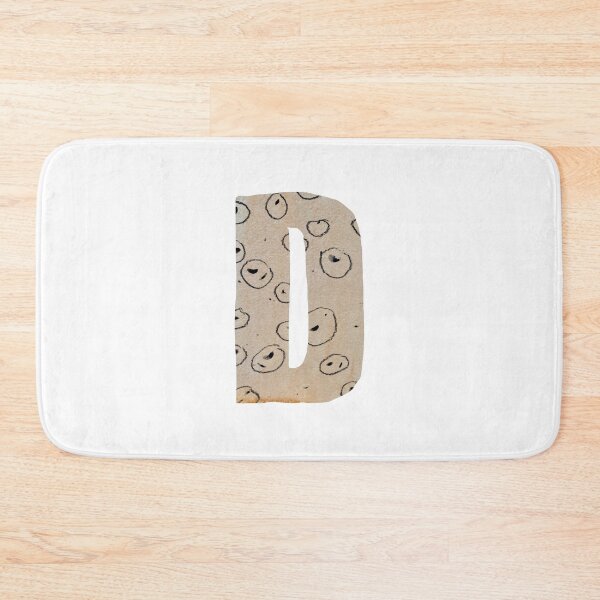 Item preview, Capital letter D cut out paper alphabet designed and sold by Yana Mustafina | Boho Soulful Designs.