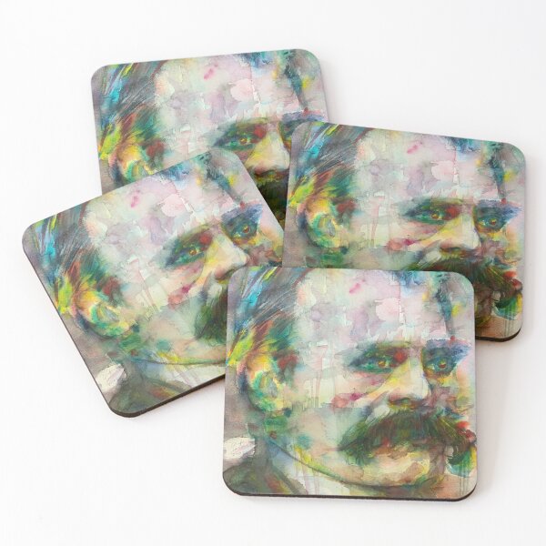 Item preview, FRIEDRICH NIETZSCHE watercolor portrait. 17 designed and sold by lautir.