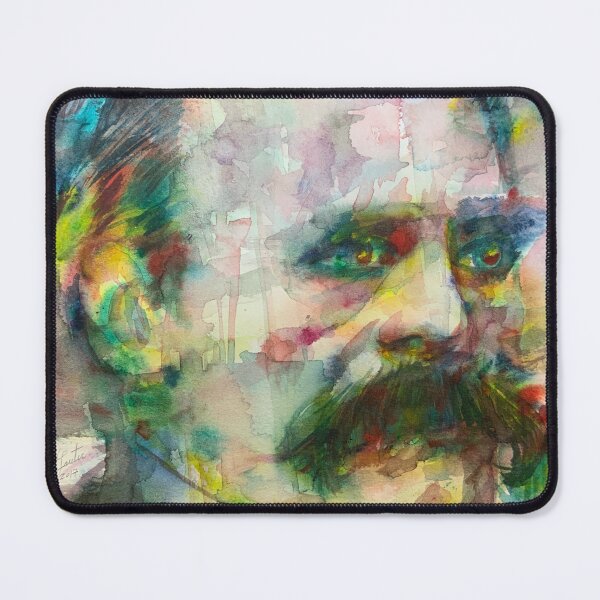Item preview, FRIEDRICH NIETZSCHE watercolor portrait. 17 designed and sold by lautir.