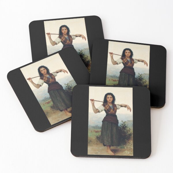 Item preview, The Little Shepherdess (1889) - William Bouguereau designed and sold by HerrmannAdela.