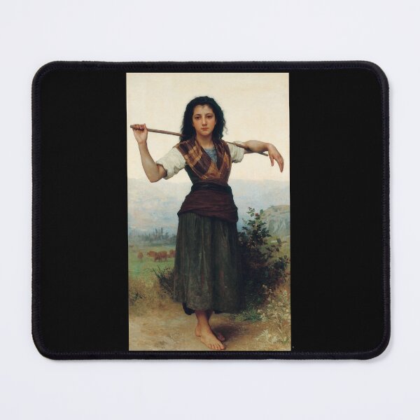 Item preview, The Little Shepherdess (1889) - William Bouguereau designed and sold by HerrmannAdela.