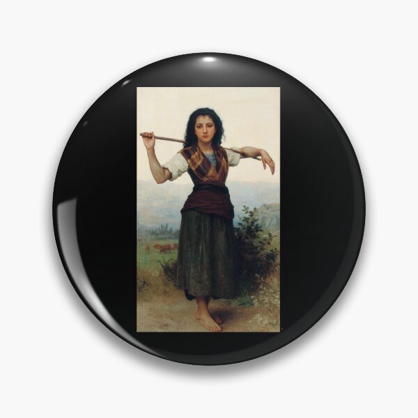 Item preview, The Little Shepherdess (1889) - William Bouguereau designed and sold by HerrmannAdela.