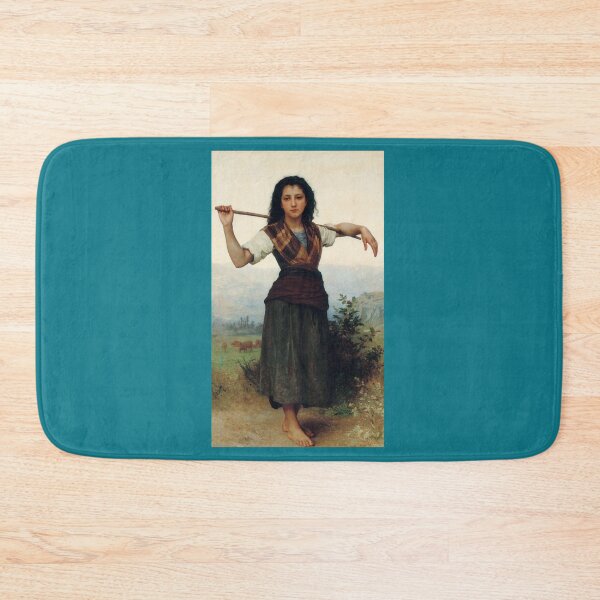 Item preview, The Little Shepherdess (1889) - William Bouguereau designed and sold by HerrmannAdela.