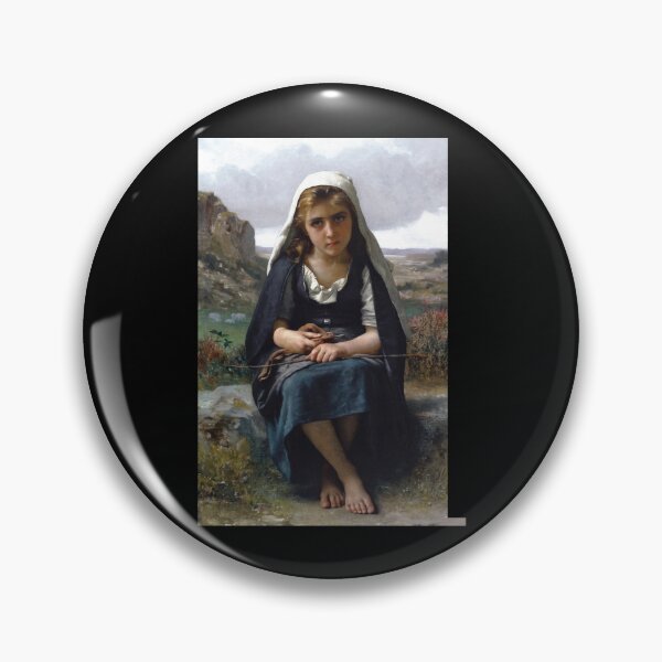 Item preview, The shepherdess (1881) - William Bouguereau designed and sold by HerrmannAdela.