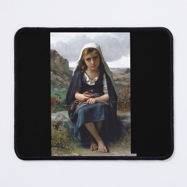 Item preview, The shepherdess (1881) - William Bouguereau designed and sold by HerrmannAdela.