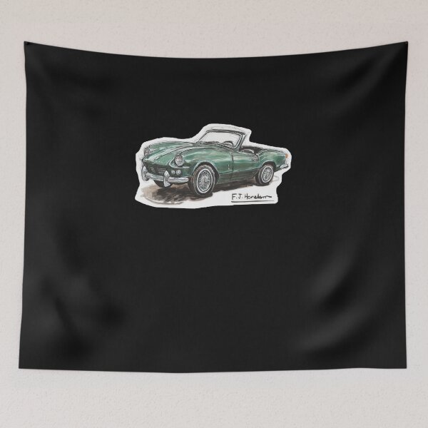Item preview, Triumph Spitfire en verde británico de carreras designed and sold by DBrandt13.