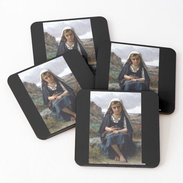 Item preview, The shepherdess (1881) - William Bouguereau designed and sold by HerrmannAdela.