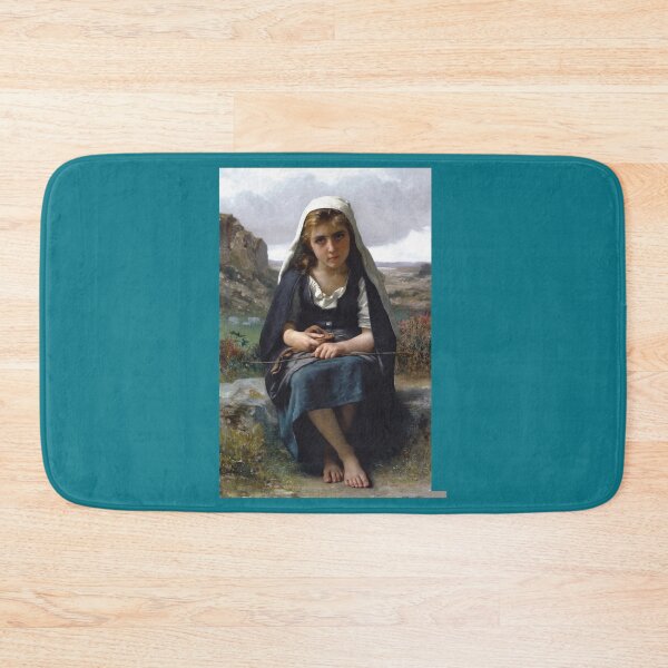 Item preview, The shepherdess (1881) - William Bouguereau designed and sold by HerrmannAdela.