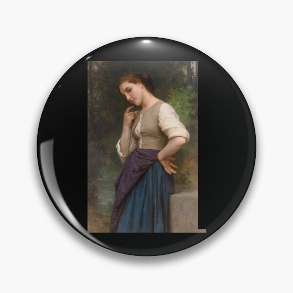 Item preview, The Shepherdess (1895) - William Bouguereau designed and sold by HerrmannAdela.