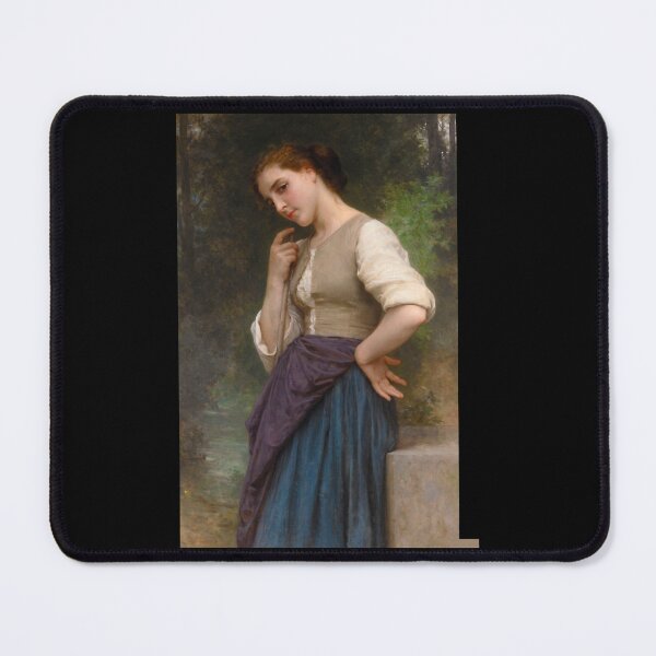 Item preview, The Shepherdess (1895) - William Bouguereau designed and sold by HerrmannAdela.
