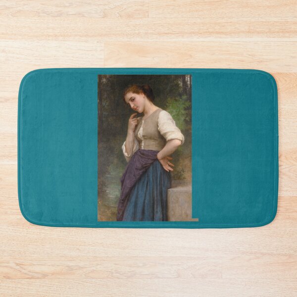 Item preview, The Shepherdess (1895) - William Bouguereau designed and sold by HerrmannAdela.