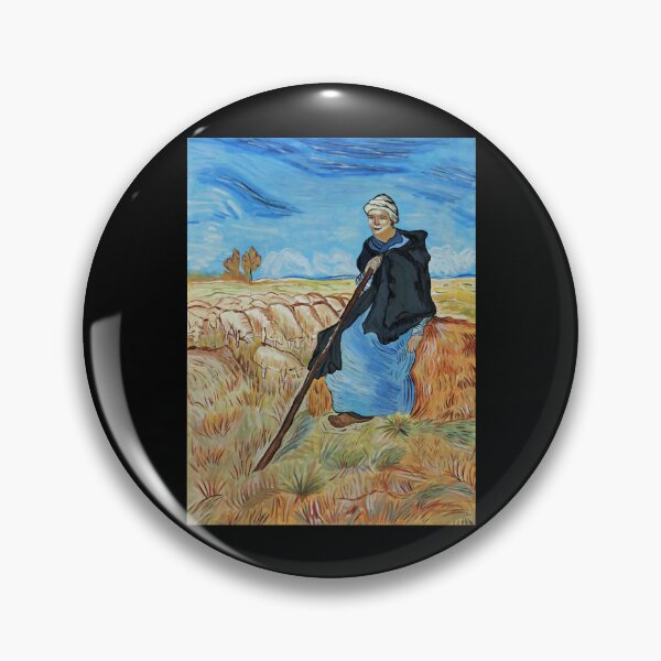 Item preview, Vincent Van Gogh, The Shepherdess, Acrylic painting designed and sold by HerrmannAdela.