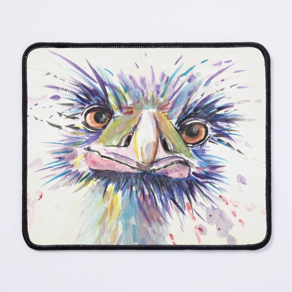 Item preview, Emu or Ostrich Bird with funny eyes designed and sold by Marjansart.