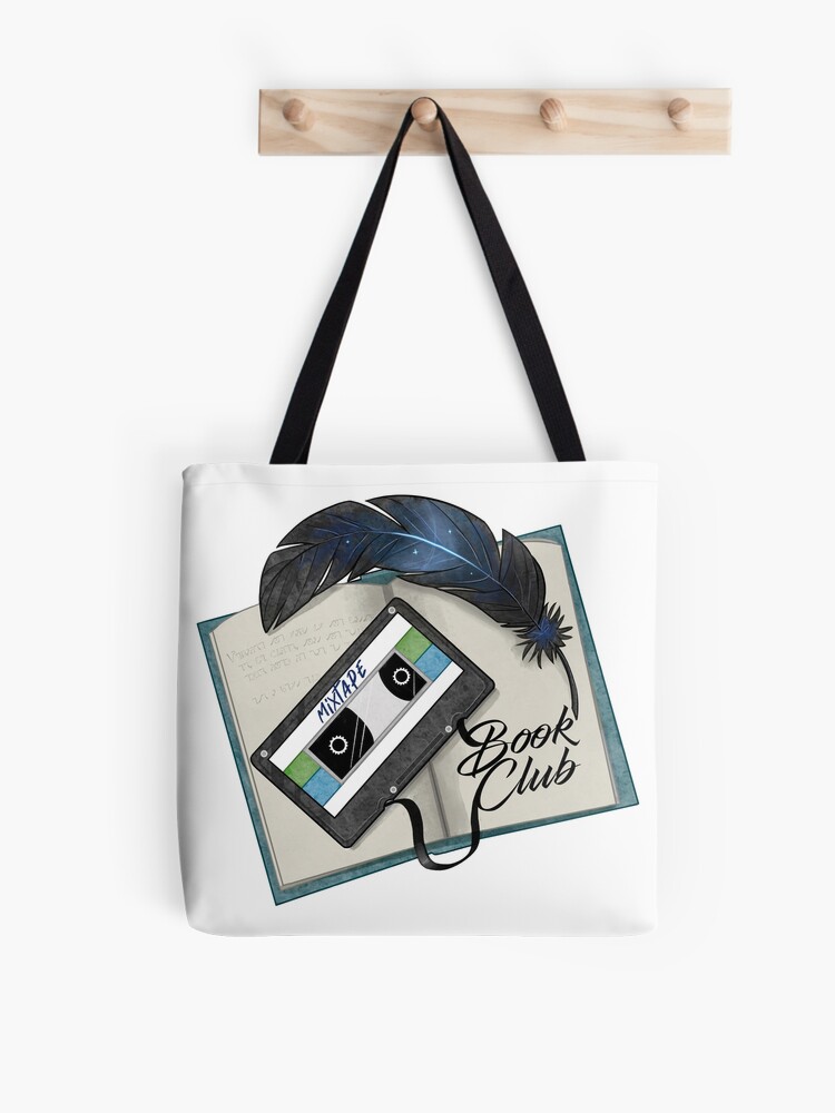 Thumbnail 1 of 2, Tote Bag, Mixtape Book Club Podcast Logo designed and sold by MixtapeBookClub.