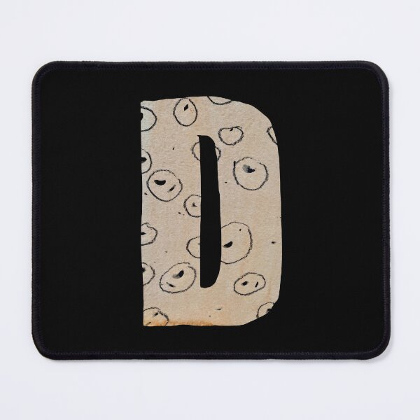 Item preview, Capital letter D cut out paper alphabet black designed and sold by Yana Mustafina | Boho Soulful Designs.