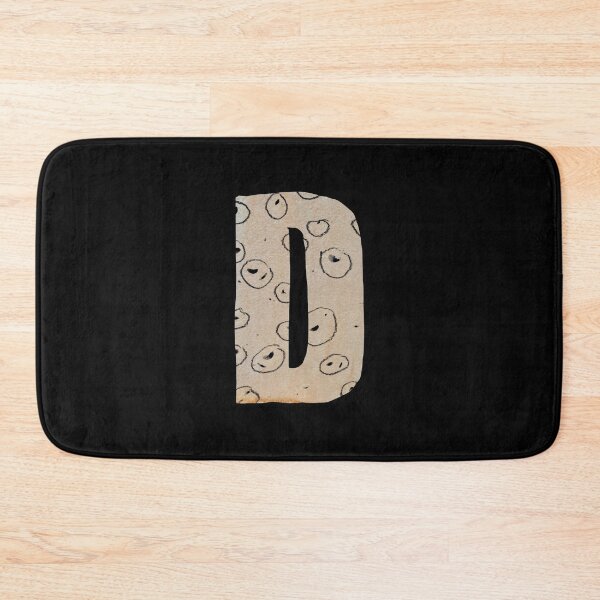 Item preview, Capital letter D cut out paper alphabet black designed and sold by Yana Mustafina | Boho Soulful Designs.
